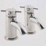 Pegler Xia Cross Top Bath Pillar Taps - Old Style - 584K8006