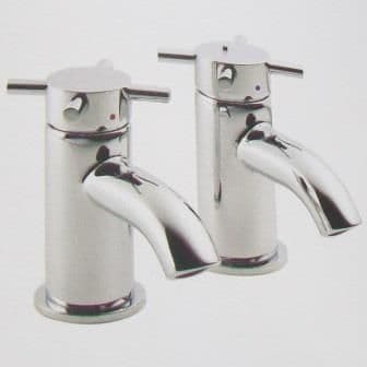 Pegler Xia Cross Top Bath Pillar Taps - Old Style - 584K8006