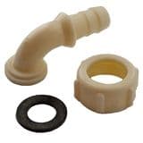Plastic 3/4" BSP Angled 3/8" Hose Connector - 54000860