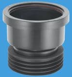 Plastic Soil Pipe 110mm to Cast Iron or Clay Black Connector - 39060001