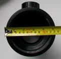 Plastic Soil Pipe to Cast Iron and Clay Adapter with Boss Black