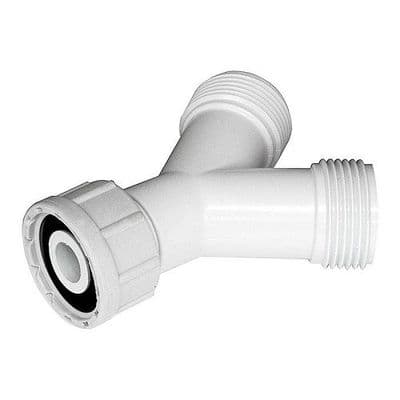 Plastic Washing Machine Hose Splitter Y Piece