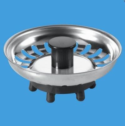 McAlpine stainless steel plug basket strainer