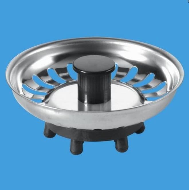 McAlpine stainless steel plug basket strainer
