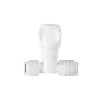 Polyfit Push Fit 15mm Cold Water Plastic Stop Cock - 29P12024
