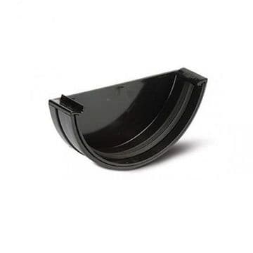 Polypipe 150mm / 6 inch Half Round External Stop End - 43PRL607