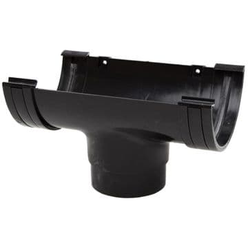 Polypipe 150mm / 6 inch Half Round Gutter Running Outlet - 43PRL605