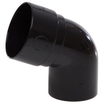 Polypipe 50mm Mini Downpipe Offset Bend - Black - 43NRM327