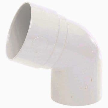 Polypipe 50mm Mini Downpipe Offset Bend - White - 47NRM327