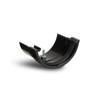 Polypipe Half Round Gutter Cast Iron Adapter - Black - 43PRR116