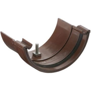 Polypipe Half Round Gutter Cast Iron Adapter - Brown - 44PRR116