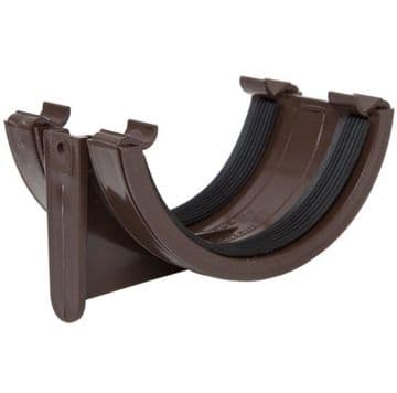 Polypipe Half Round Gutter Connector - Brown - 44PRR102