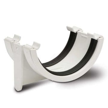 Polypipe Half Round Gutter Connector - White - 47PRR102