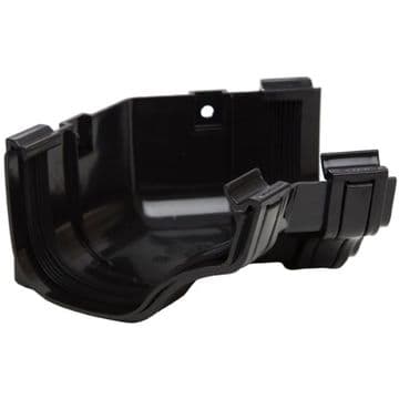 Polypipe Ogee Gutter 135deg Internal Bend - Black - 43RG1014