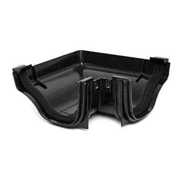 Polypipe Ogee Gutter 90deg External Bend - Black - 43SROG03