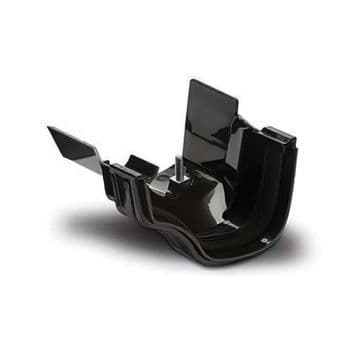 Polypipe Ogee Gutter Cast Iron Adapter - Right - Black - 43SROG19