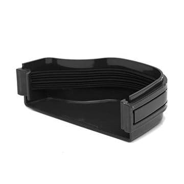 Polypipe Ogee Gutter External Stop End Right - Black - 43SROG17