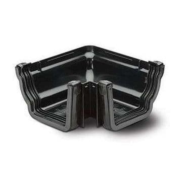 Polypipe Sovereign External 90 Degree Angle - Black - 43RH1703