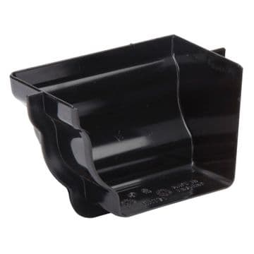 Polypipe Sovereign Internal Profiled Left Stop End - Black - 43RH1731
