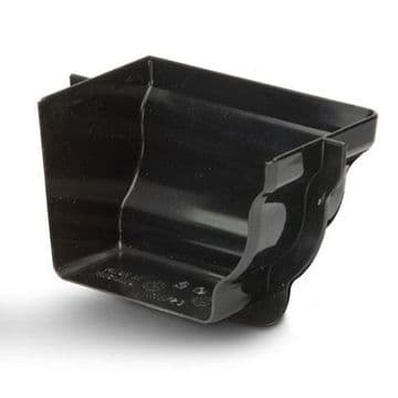 Polypipe Sovereign Internal Profiled Right Stop End - Black - 43RH1729