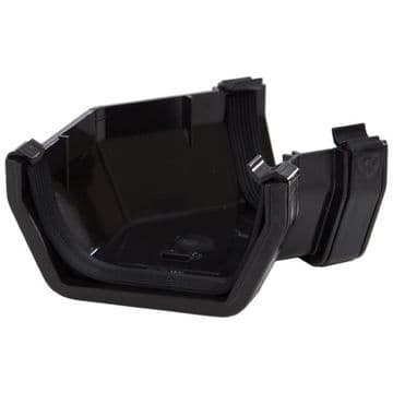 Polypipe Square Gutter 135 Degree Bend - Black - 43TRS204