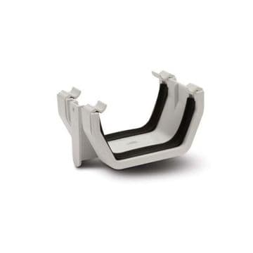 Polypipe Square Gutter Union Bracket - White - 47TRS202