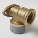 Polyplumb Push Fit 15mm Brass Bib Tap Wall Fixing - 29P15P15