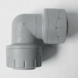 Polyplumb Push Fit 15mm Pipe Bent 90 Elbow Fitting - 29P12015