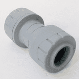 Polyplumb Push Fit 15mm Pipe Straight Coupling - 29P01015