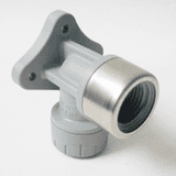 Polyplumb Push Fit 15mm Plastic Bib Tap Wall Fixing - 29P15B15