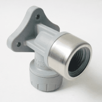 Polyplumb Push Fit 15mm Plastic Bib Tap Wall Fixing - 29P15B15