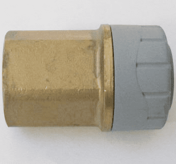 Polyplumb Push Fit 15mm x 1/2 inch Female Iron Coupling - 29P02015