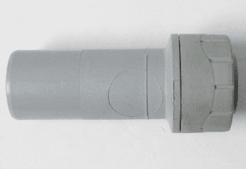 Polyplumb Push Fit 22mm Fitting to 15mm Pipe Reducer - 29P06022