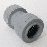 Polyplumb Push Fit 22mm Pipe Straight Coupling - 29P01022