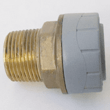 Polyplumb Push Fit 22mm x 3/4 inch Male Iron Coupling - 29P03022