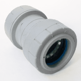 Polyplumb Push Fit 28mm Pipe Straight Coupling - 29P01028