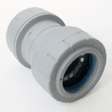 Polyplumb Push Fit 28mm Pipe Straight Coupling - 29P01028