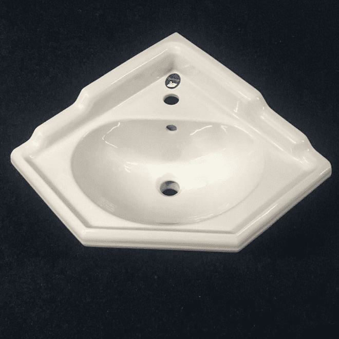 Qualceram Waterford Finesse 1 Tap Hole Corner Basin