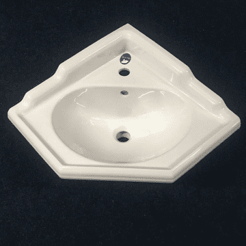 Qualceram Waterford Finesse 1 Tap Hole Corner Basin