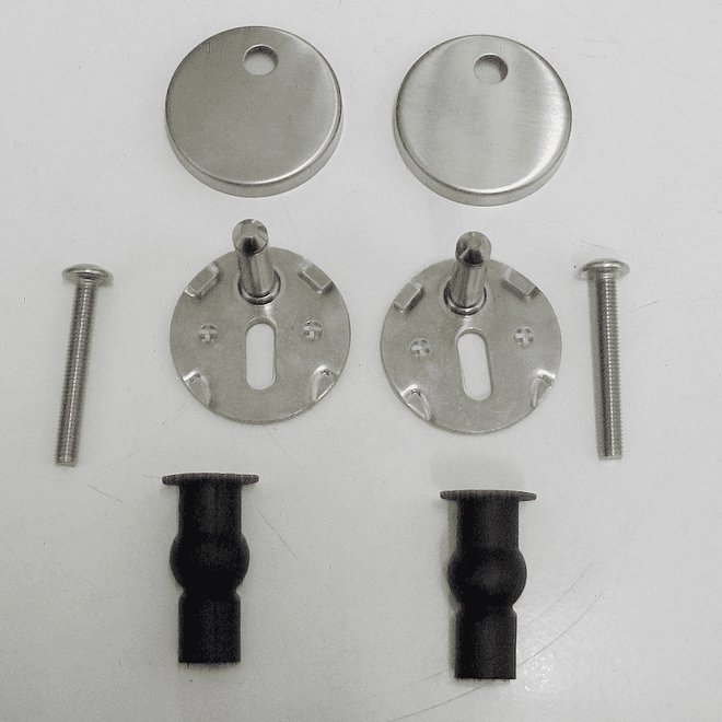 Quick Release / Clip On Top Fix Toilet Seat Hinge Kit - 03062143