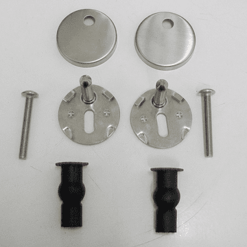 Quick Release / Clip On Top Fix Toilet Seat Hinge Kit - 03062143