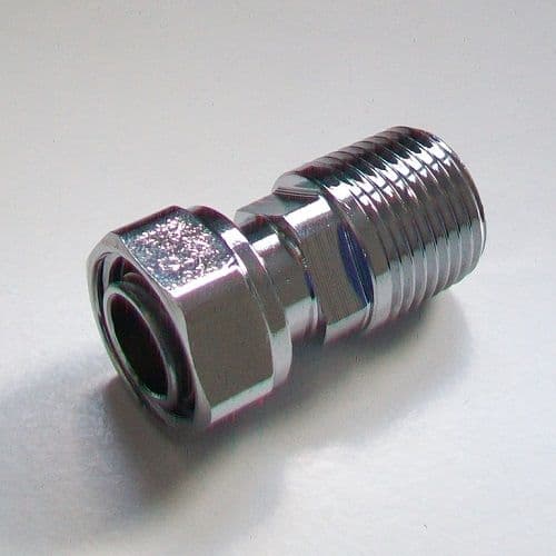 Radiator Valve 1/2 inch Chrome TRV Tail - 07001857 - Plumbers Mate Ltd