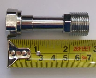 Length Adjustable Radiator Fitting Radiator Valve Short Adjustable 40mm Extension Chrome - 07001863