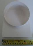 Rectangle to Round Duct Adaptor Bend White - 70005030