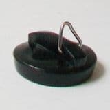 Replacement Black Plastic Bathroom Basin Plug - 74000300