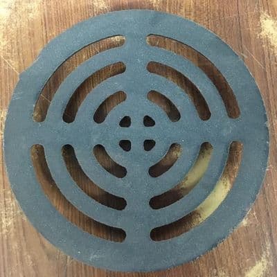 Round Dished Coated Gully Grid Grating 7 inch / 178mm - 45000129