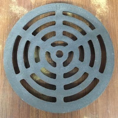 Round Dished Coated Gully Grid / Grating 9 inch - 45000120