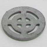 Round Dished Galvanized Gully Grid Grating 4 inch / 100mm - 45000128