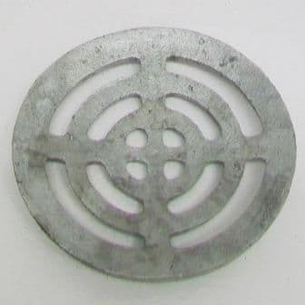 Round Dished Galvanized Gully Grid Grating 6 inch / 152mm - 45000124