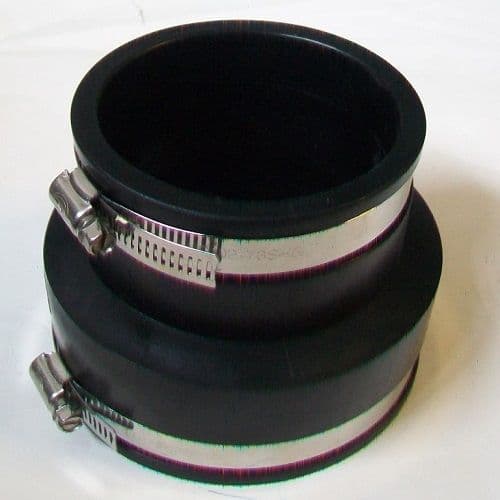 Rubber Pipe Soil Reducer 76mm-85mm x 101mm-111mm